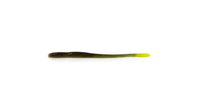 Keeper Custom Worms Straight Tail Worms - Green Weenie w/Chartreuse Tail