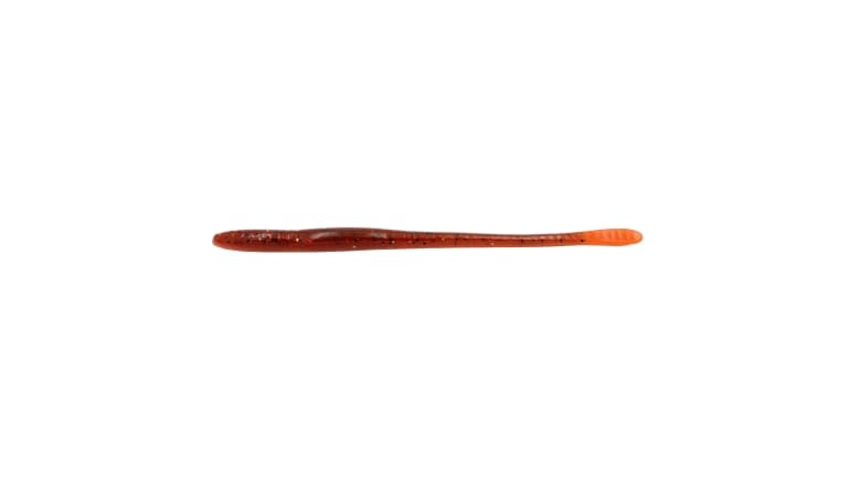 Keeper Custom Worms Straight Tail Worms - Rootbeer Craw